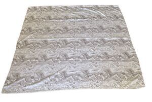 Mainstays Gray & White Paint Swirl Fabric Shower Curtain Polyester Standard Size